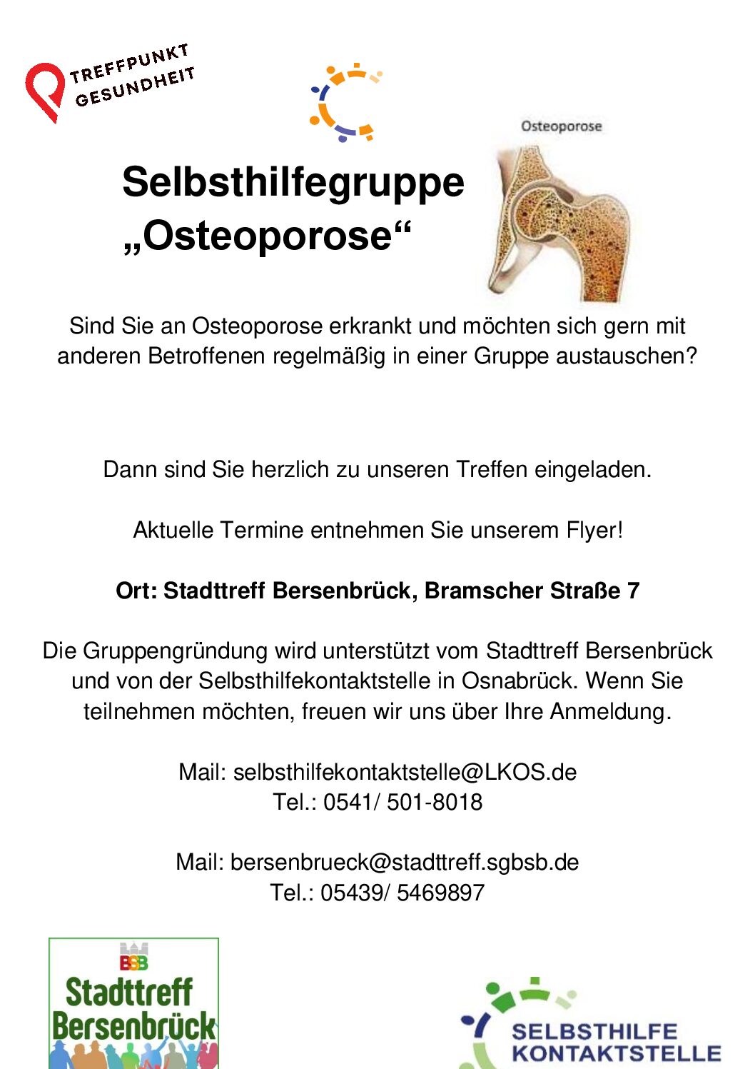 Plakat Osteoporose Bersenbrück 2026